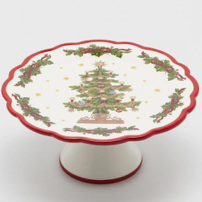 Prato de bolo com Pinheiro 21cm